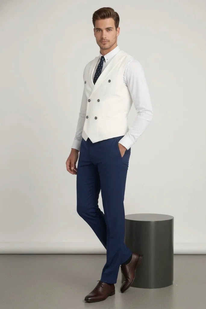 double breasted cut suit weddings, receptions and engagement functions side view