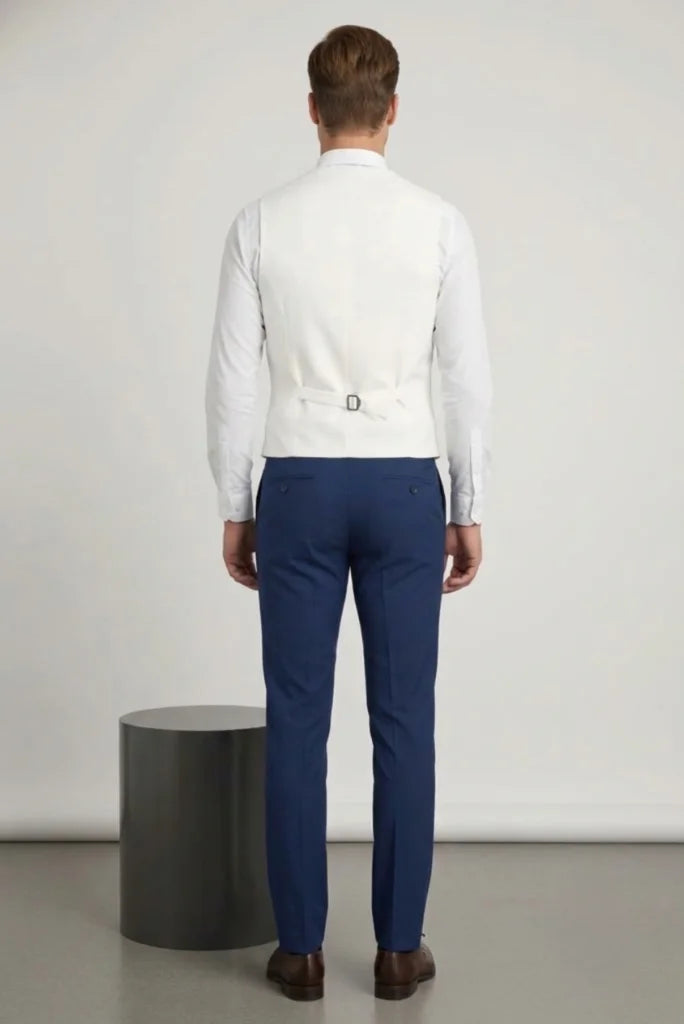 wedding waistcoat for men, formal waistcoat Indi, groom waistcoat Back View