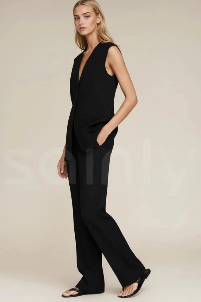 black women waistcoat-side